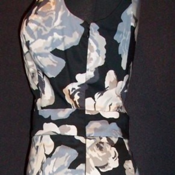 Express Cute Black Floral Dress Size 12 - Picture 3 of 5